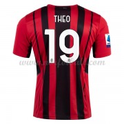 Billige Fotballdrakter AC Milan 2021-22 Theo Hernandez 19 Hjemmedrakt Kortermet..